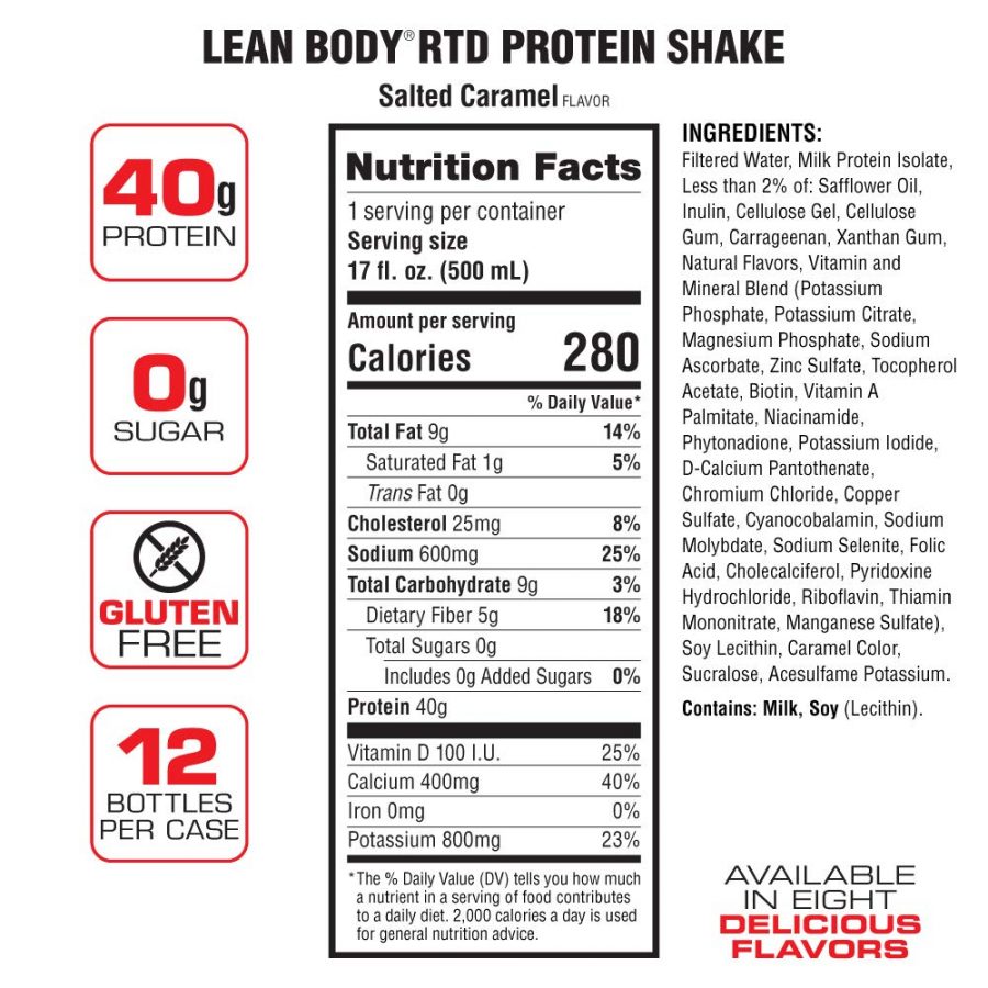 Labrada – Protein Shake 500ml (Salted Caramel) – Label