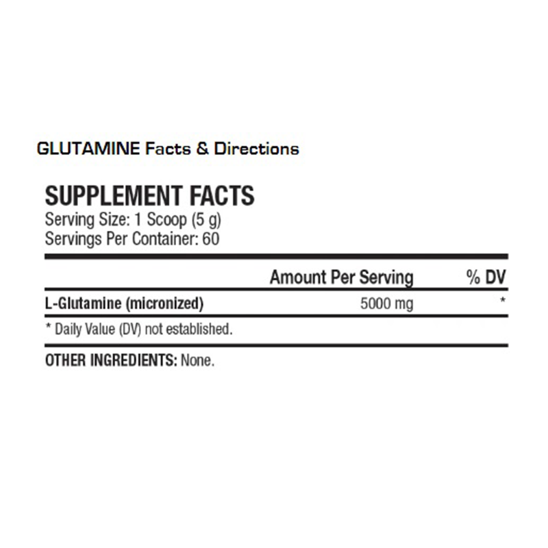 ANS – Glutamine 60serv – label