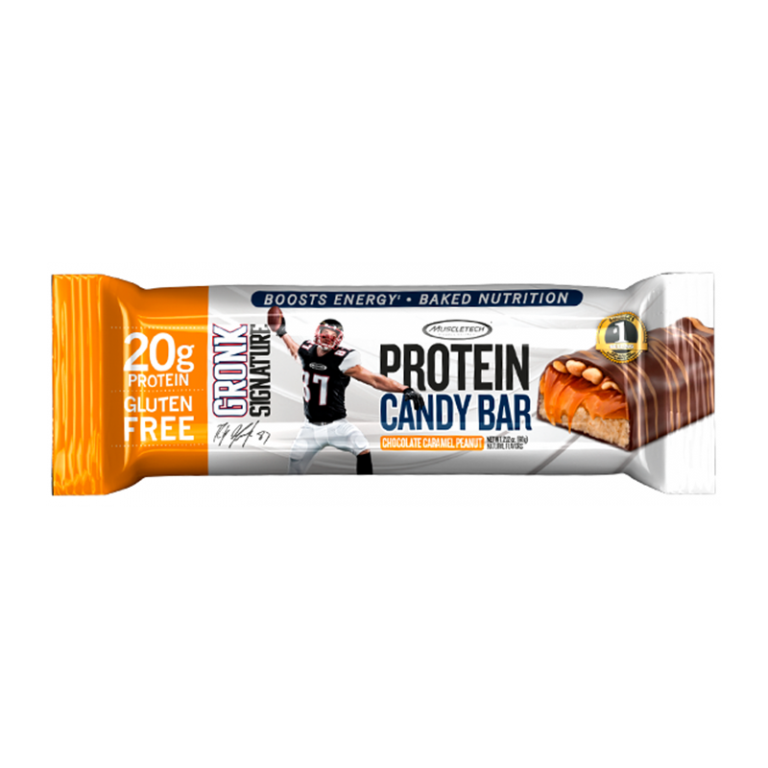 MuscleTech – Protein Candy Bar – Chocolate Caramel Peanut (Box of 12pcs ...