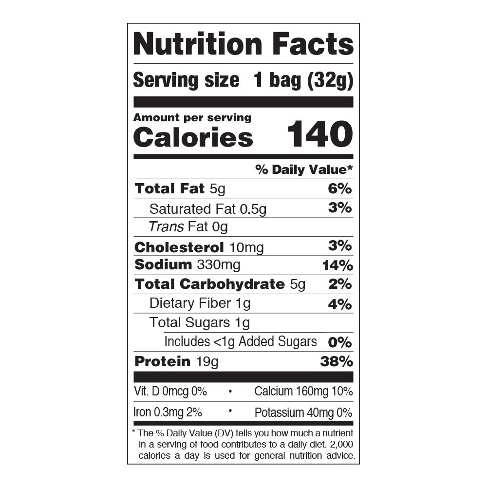 Quest Chip – Orginal (BBQ) – Nutrition Facts
