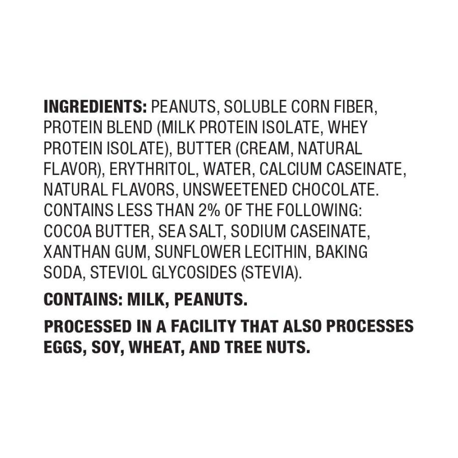 Quest Cookie – Peanut Butter Chocolate Chip – Ingredient list