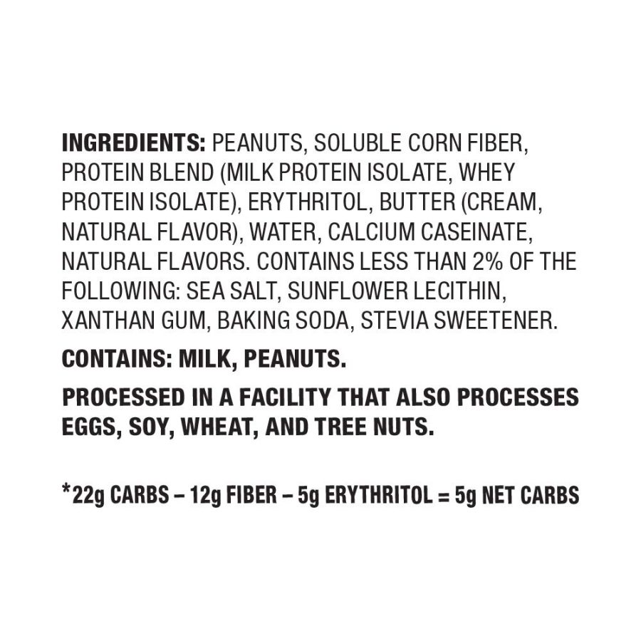 Quest Cookie – Peanut Butter – Ingredient list