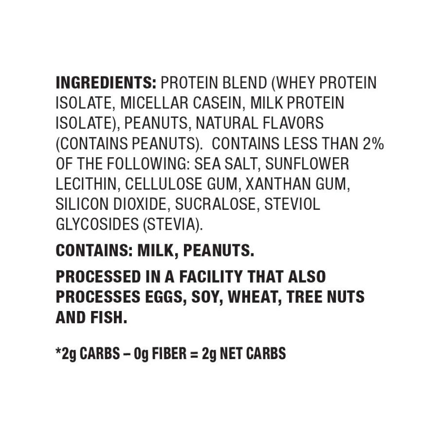 Quest Protein – Peanut Butter Ingredient list
