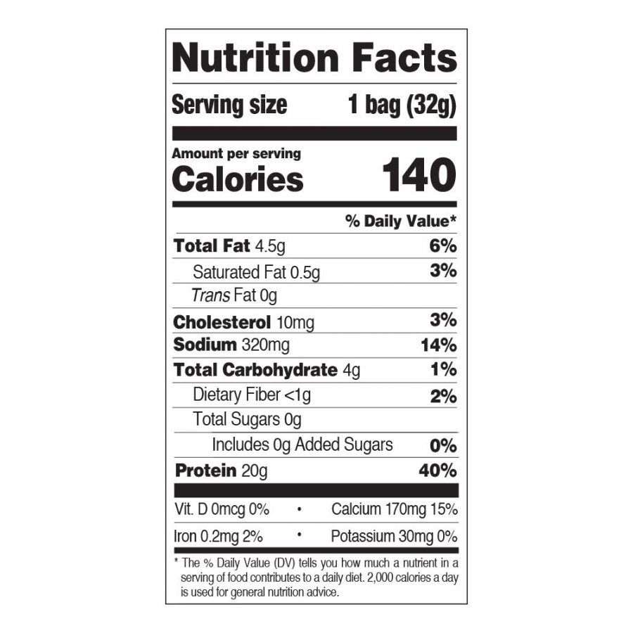 Quest – Tort Chips Chili Lime – Nutrition Facts