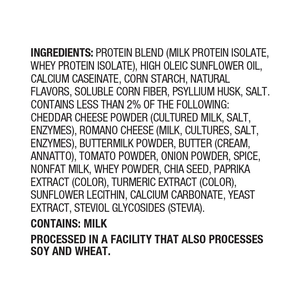 Quest – Tort Chips Nacho Cheese – Ingredient list