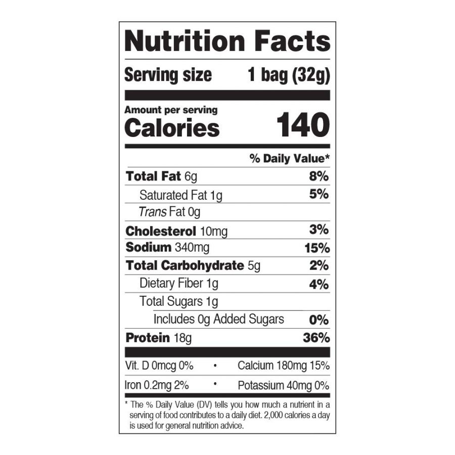 Quest – Tort Chips Nacho Cheese – Nutrition Fact