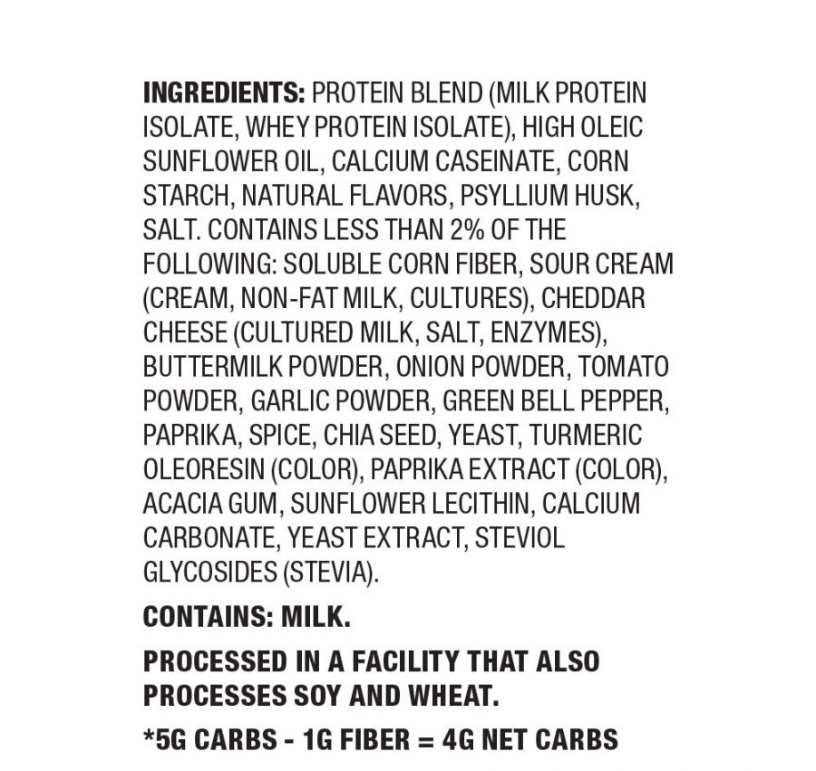 Quest – Tort Chips – Taco – Ingredient List