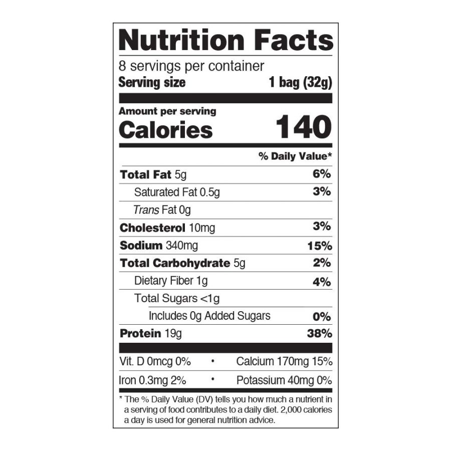 Quest – Tort Chips – Taco – Nutrition Fact