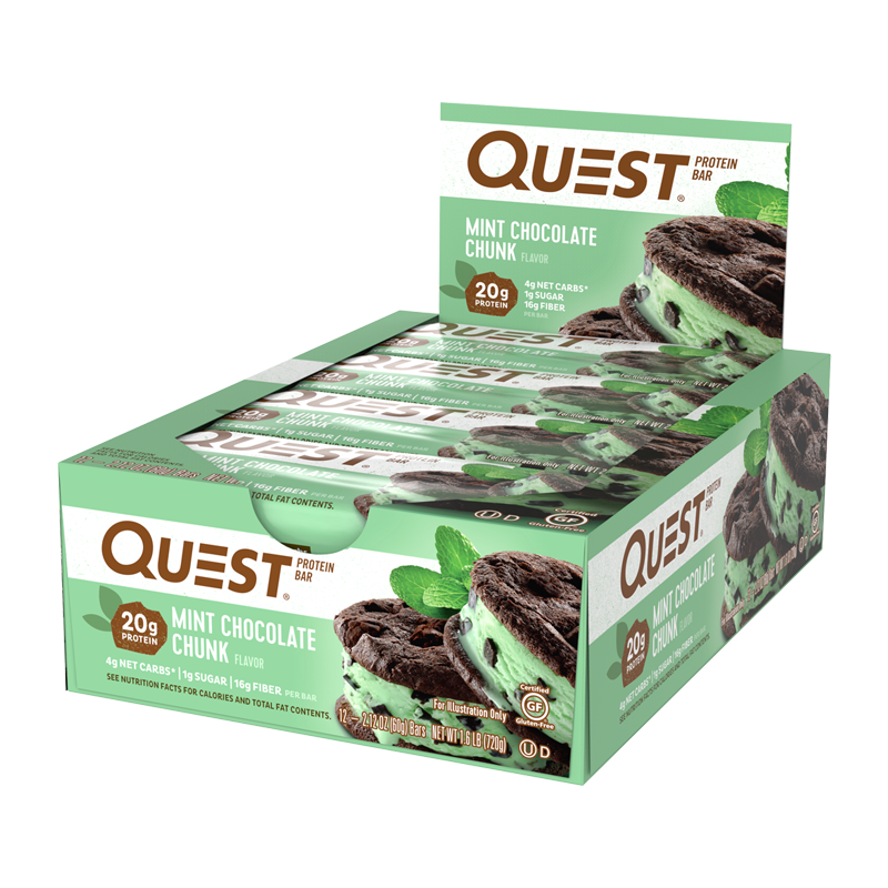 Quest bar – Mint Chocolate Chunk