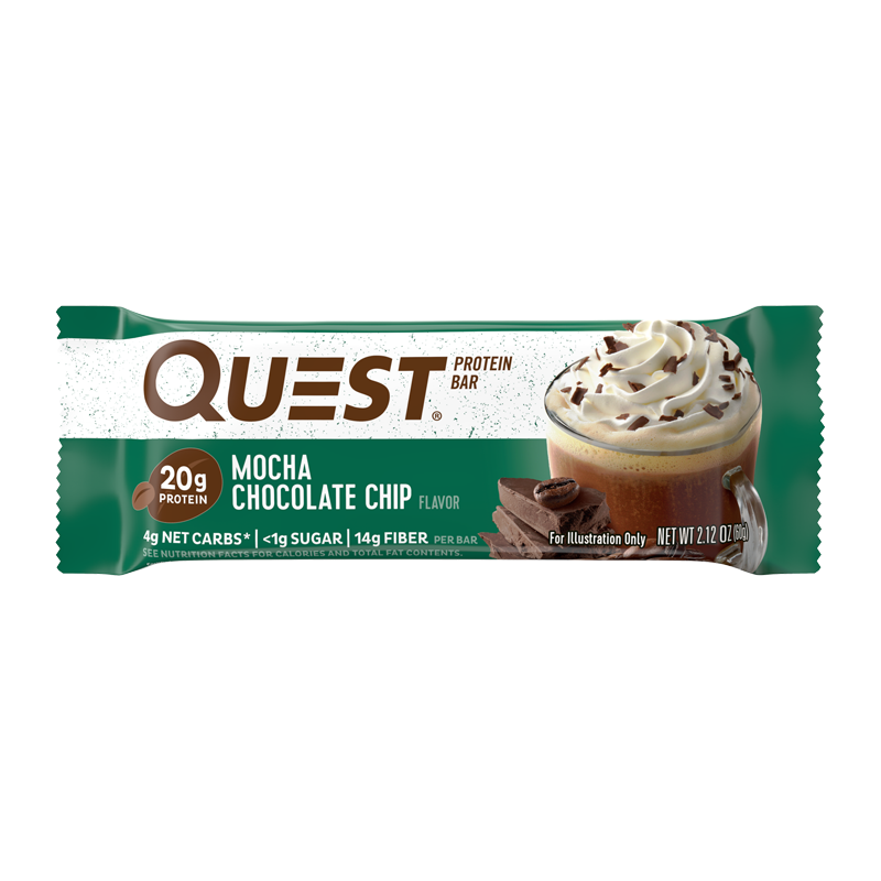 Quest bar – Mocha Chocolate chip —
