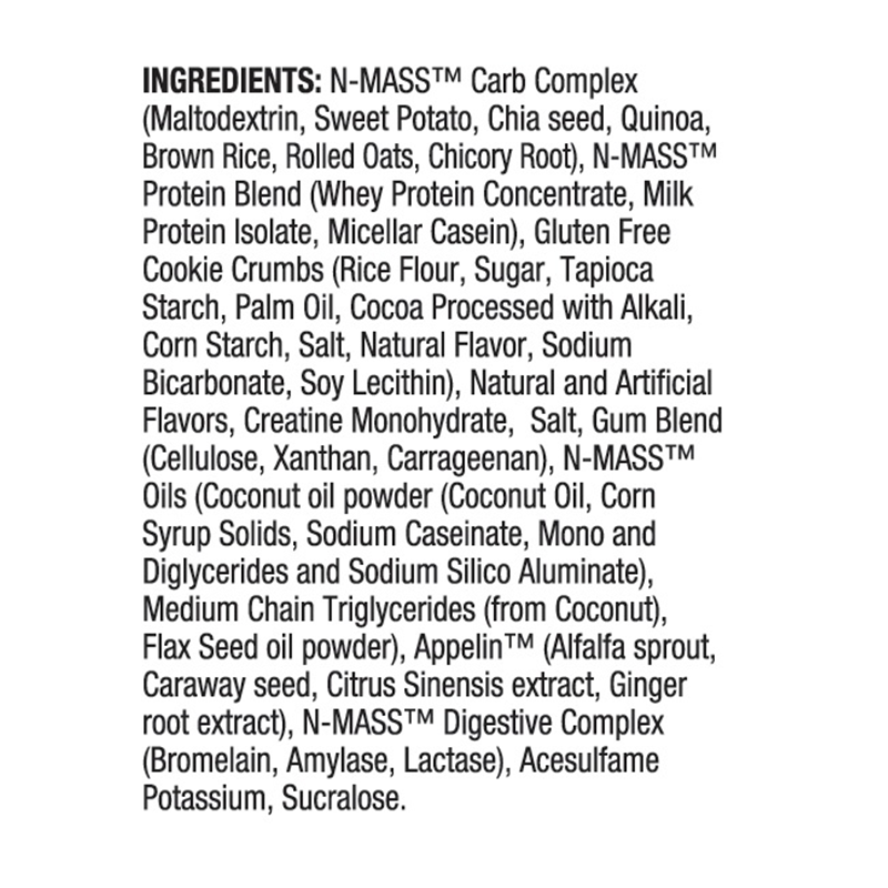 N-Mass 15lbs C&C – Ingredients List_800x800
