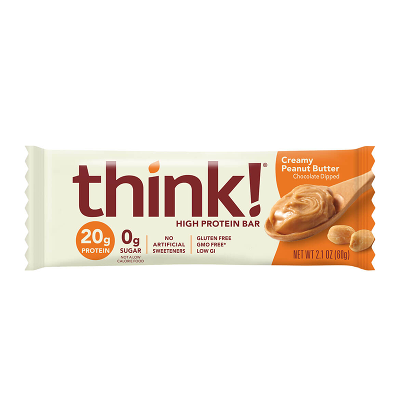Thinkthin – protein bar – Creamy Peanut Butter – Individual_800x800