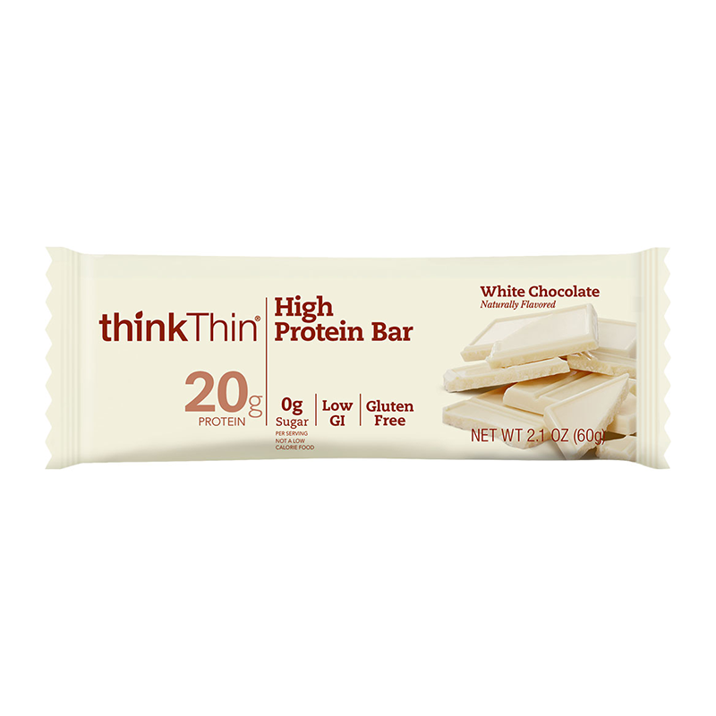 Thinkthin – protein bar – White Chocolate – Individual_800x800