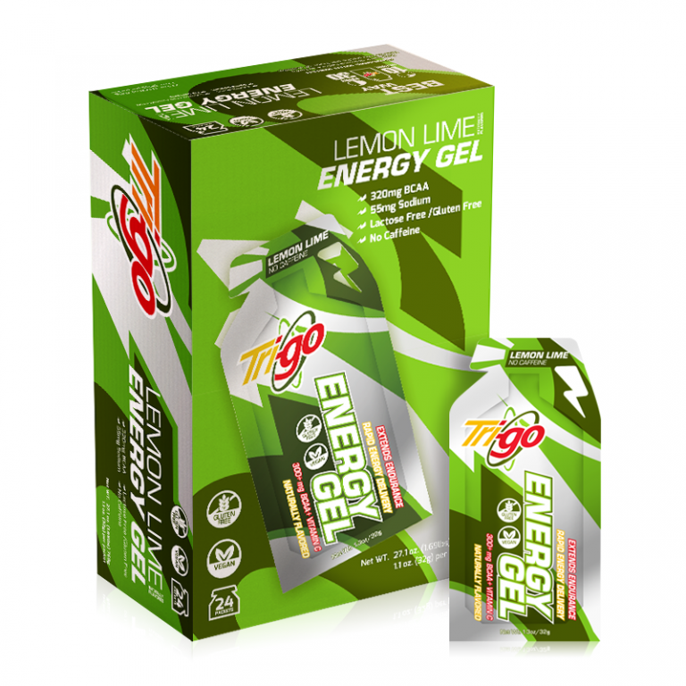 Energy Gel Lemon Lime (32g x 24pack) (No Caffeine) Natures Village