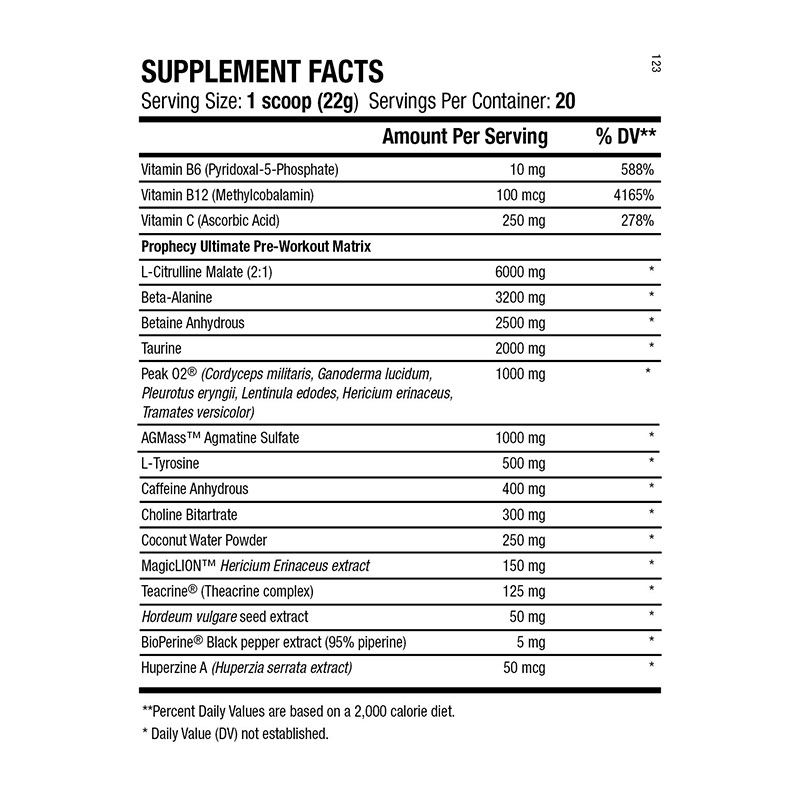 ANS – Prophecy (20serv) – label Supplements Facts_800x800