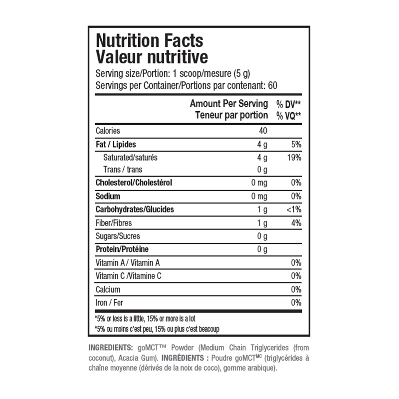 Nutrition Facts MCT Oil powder_800x800