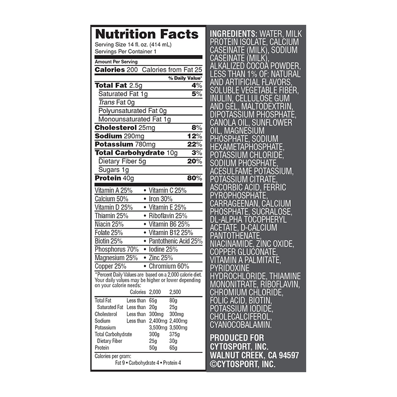 MuscleMilk – RTD – Pro Series protein shake – Choco – Label_800x800