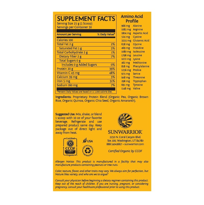 Sun Warrior – Class Plus 750g – Natural – Label 800×800