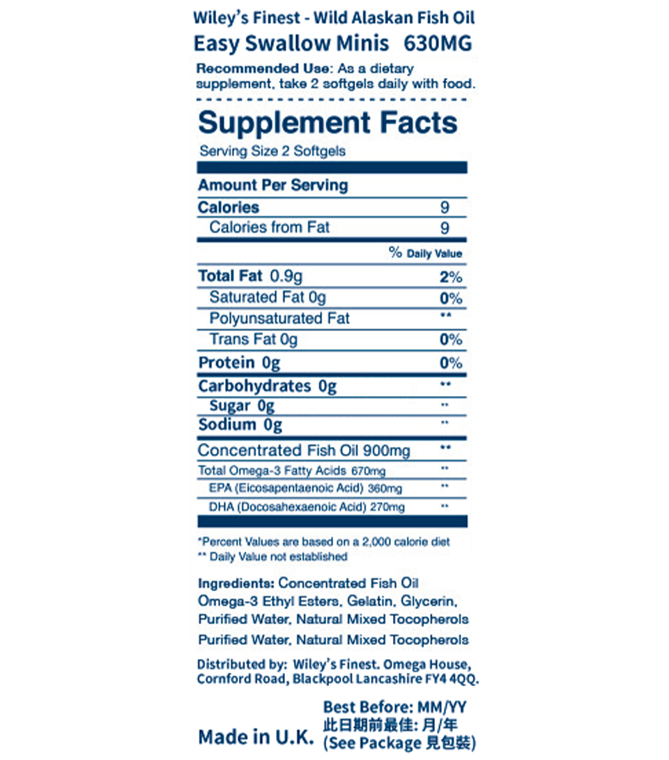 Easy Swallow Minis label